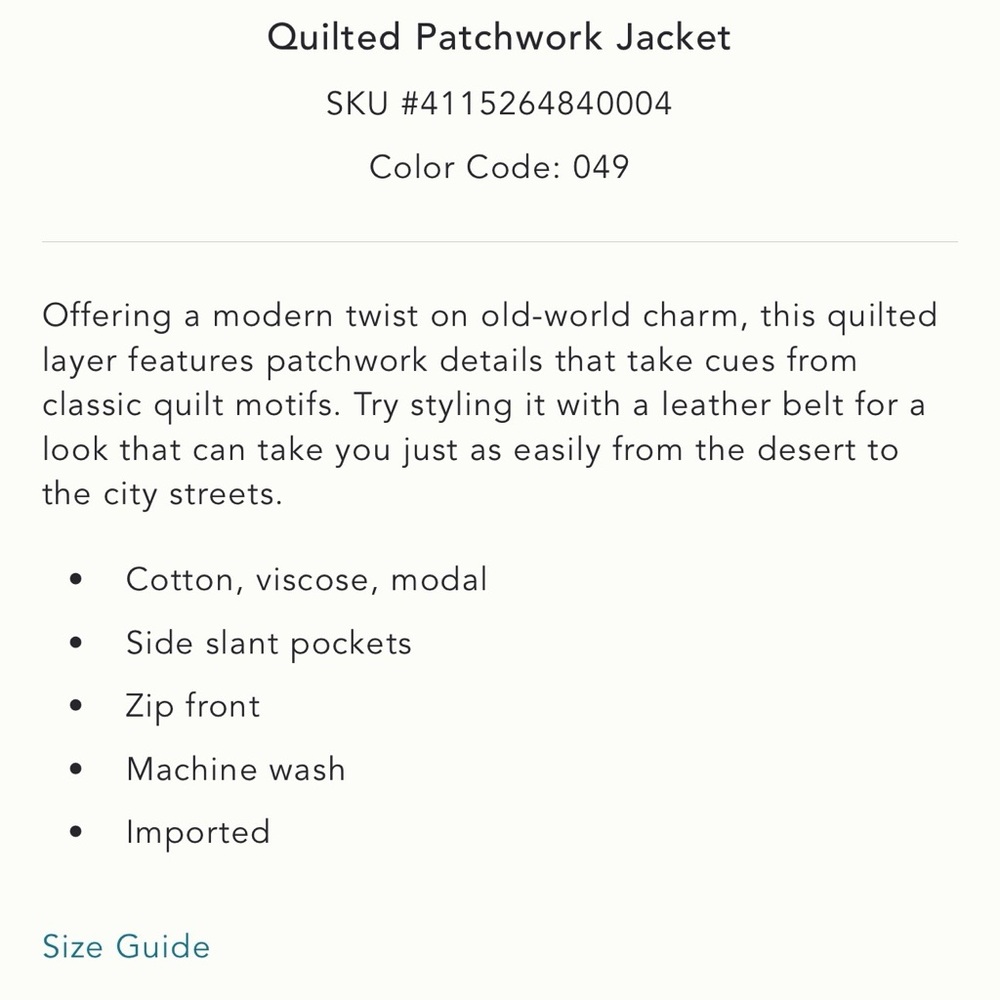Anthropologie Quilted Jacket in Blue and White - Picture 5 of 15
